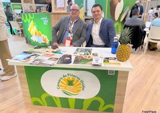 Cámara de Piñeros unidos con Greivin Delgado y Gustavo Zamora, Presidente Camara de Piñeros Unidos