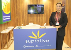 Soraya Espinoza representando a Supralive, exportador de banano del Ecuador.