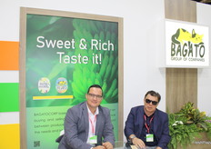 Jonathan Tamayo y Fausto Barba de la empresa Bagato Corp.