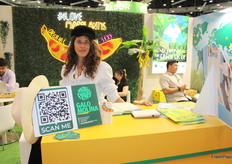 Valentina Pereyra de la empresa Mar Plantis, exportador de banano orgánico de Ecuador.