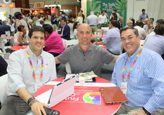 Sebastían Yarad de Santa Elena, Jarrett Little de Star Produce y Francisco Alessandri Rozas de Santa Elena