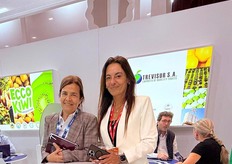 Trevisur (Argentina) con Lourdes Raimundo (Trevisur) y Fernanda Fiambert (Corupel) exportadoras Pera y Manzana.