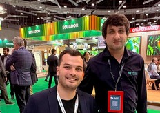 Patrick Rechi y Eduardo Luz de MBR, exportadores de mango de Brasil