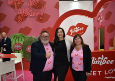 Miguel Ángel Jiménez,  CEO de Jimbofresh, Karina Drigota, de Aldi Sud y  Tatiana Martínez, de Jimbofresh.
