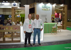 Rafael López de Arbina y César Ballina Arratibel, en el stand de Udapa.