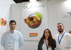 Jesús Moreno, comercial. Emilio Moreno, comercial. Mº Teresa Moreno, marketing de Biomova.
