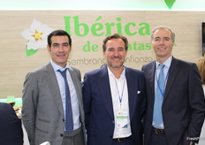 Pablo Jiménez. Sergio Jiménez. David Jiménez, equipo de dirección de Ibérica Patatas.