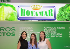 Asu Belmonte. Paqui Márquez. Victoria Kuzmiankova, equipo de ventas de Hoyamar.