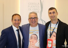 Jesús Berdusan. Daniel Molina. Javier Argueta, comerciales de Cebollas Fuentes del Ebro.
