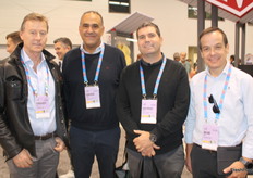 Francisco Tagle de A5 Export, Gonzalo Achelat y Juan Enrique Prohens de Sociedad Agrícola Cerro Campanario y Julian Muñoz de A5 Export, exportadores chilenos.