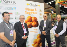 Equipo la Cámara de Exportaciones de Citricos del NEA, con Miguel Taylor de Eafruit, Roberto Alfredo, Edgar Dario y Daniel Favio de CECNEA