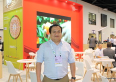 Aldo Ramírez de Nativa Orgánica en el Pabellon de Perú