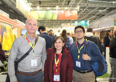Enrique Harten, Leslie Collazos y Yojhan Díaz de la empresa Agualima.