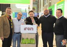Julio Alvarado del Grupo Iren, Gustavo Sagastume de Top Green de Guatemala, Jesús Valentin del  Grupo Iren, Daniel Nuñez de OnFrut y Rafael Escondon de Top Green.