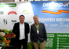 Paco Mula y Pedro García Belmonte, de la empresa murciana Agrícola Santa Eulalia, productores de brócoli y coliflor.