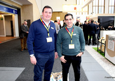 
Justo Redondo y Pedro Giménez, de la empresa extremeña Nogal Fruits.
