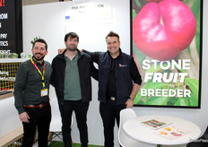 Thomas Chevaillier, José María Campos y Steffan Buffat, de PSB Producción Vegetal.