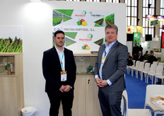 
José David López y Javier Maldonado, del departamento comercial de Hortisol.

