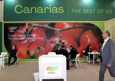 Stand de FEDEX, en representación del tomate canario.