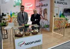 Sergio Santiago y Sergio Pinto, en el stand de Neofungi, especialistas en setas y champiñones.

