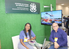 Bianca Otoni y Darli Shaefer, representando a Boverno Do Estado Do Espirito Santo