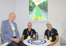 Wilson Passos, director de Passos Trading junto a Walter Matias Paoli y Néstor Tisocco de la empresa Nóbel de Argentina