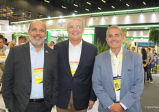 Eduardo Brandão, Guilherme Coelho de Abrafrutas, Mauricio Duval Macedo CEO de Feria Milano Brasil