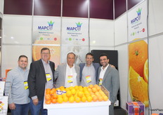 Stand de Mediterranean Agricultural Products (MAPC) con Ahmed Badwy y Futurtaste Ibérica de España