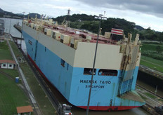 Buques de automóviles también sn usuarios del Canal