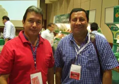 Edilberto Becerra, Gerente General de Grupo Procosecha junto a Fernando Bernal Camejo de Wolf & Wolf Fruits & Vegetables