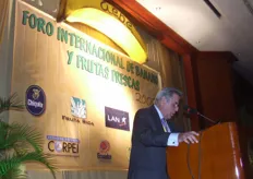 Presidente de la Asociación de Exportadores de Banano del Ecuador- AEBE, Eduardo Ledesma,