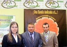 Toñi Barraza, Juan J. Robles y Mario López del Grupo Pozo Sur