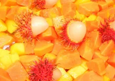 Frutas Tropicales: mango, papaya y rambután de Costa Rica