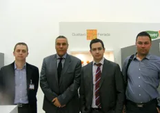 Gustavo Ferrada en la Fruit Logistica con. Roberto Zaragoza, Alberto Ramírez, Carlos Pérez y Pawel Maxsmovich