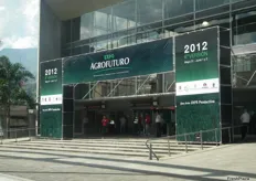 Entrada de Expo Agrofuturo 2012. El evento se llevó a cabo en Medellin, Colombia del 31 de Mayo al 2 de Junio del 2012.