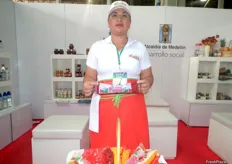 Juana Durango de Cora Pulpa, productora y comercializadora de pulpa de fruta.