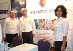 Fernando Dávila, José Luis Hurralde y Helena Ortíz de Espectrocrom