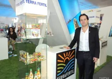 David Bermeo de Terrafertil, empresa ecuatoriana en la Expoalimentaria 2012