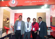 Cesar Tortolani, Johan Castro, Ruth Alama y Martín Panta de la empresa Tortolani, exportadora de mangos, espárragos y paltas del Perú