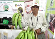Productor peruano de plátano en la Expoalimentaria Perú 2012