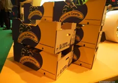 Cajas de Plátano de Canarias con el lema EL SABOR DE LAS ISLAS
