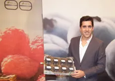 Alberto Jiménez Capitán, de EUROBERRY, presentando la nueva marca de arándanos BERRY TOUCH, la cual se expuso en la PASARELA INNOVA junto a las otras 16 novedades.
