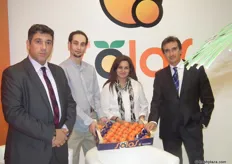El stand de Salas con su director José Salas, promocionando las clementinas valencianas bajo la marca SALAS.