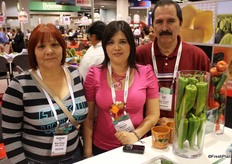 Guadalupe Meza, Denisse Jiménez y José Jiménez, de Molina Produce.
