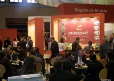 Gran stand de Proexport en representación de diversas empresas de Murcia.