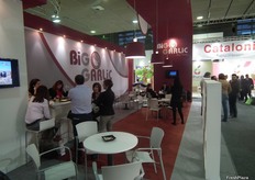 Gran stand de Big Garlig en el pabellón 11.2, exportador e importador de ajos.