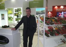 Fernando Martín Callejón, Gerente de PROCAM (Granada), promocionando su gama de productos orgánicos.