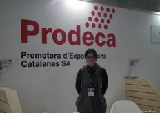 Montserrat Costafreda, en el stand de Prrodeca, promotora de exportaciones catalanas.