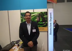 Alejandro Farfán, de Asuncion Export, una compañía guatemalteca que se especializa en la exportación de arvejas y tirabeques a Europa. Asuncion formó parte de la delegación CBI en Fruit Logistica.