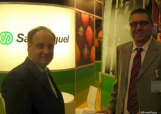 Axel Hagelin y Salvador Palanca, de San Miguel, una de las empresas argentinas que mejor representa el sector de los cítricos.